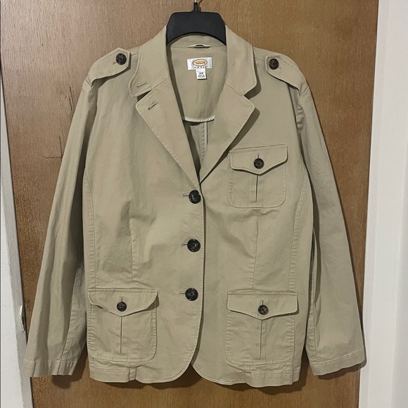 Talbots Tan Utility Jacket - Picture 4 of 5